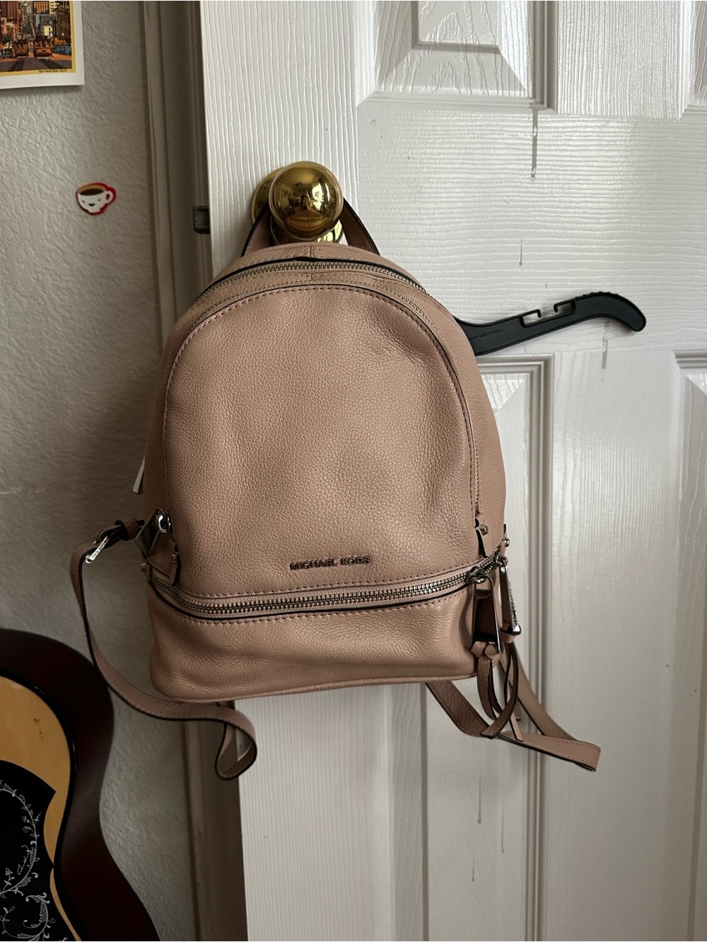 Michael Kors Small Leather Backpack - Blush Taupe